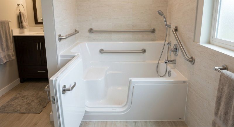 Elderly Bathtub Installation detail