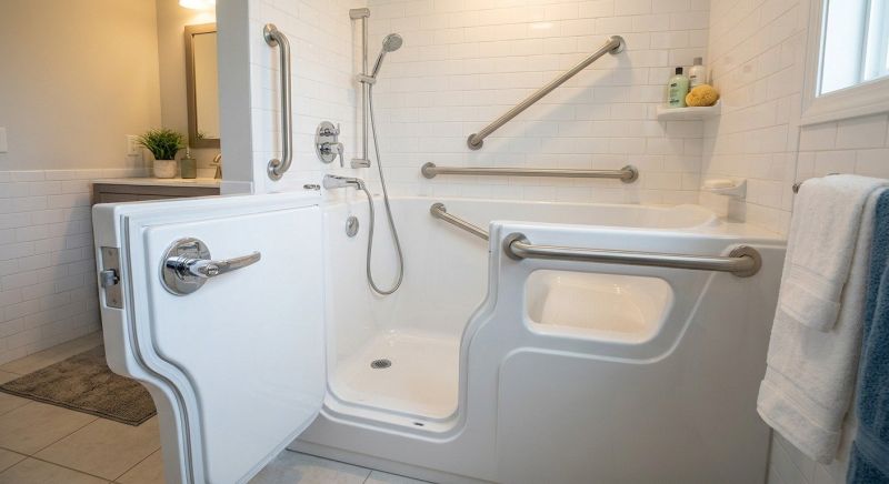 Walk In Tub Installation detail